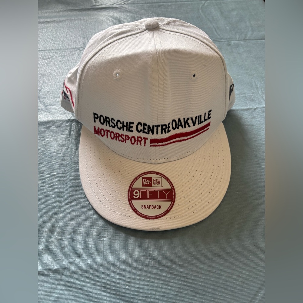 Porsche Centre Oakville Motorsport White Snapback Hat -New